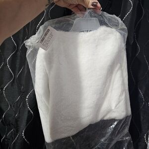 Baby girl faux fur minniw mouse jacket